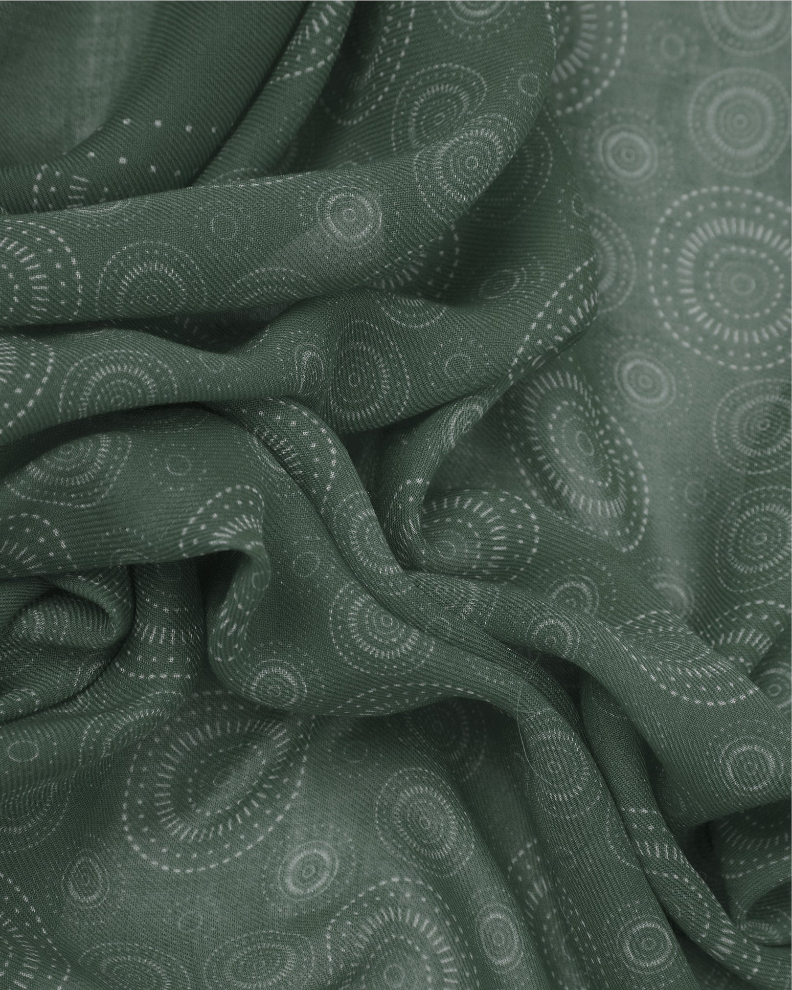 Noughts in Evergreen - Bohemian Style Bandana - Image 2