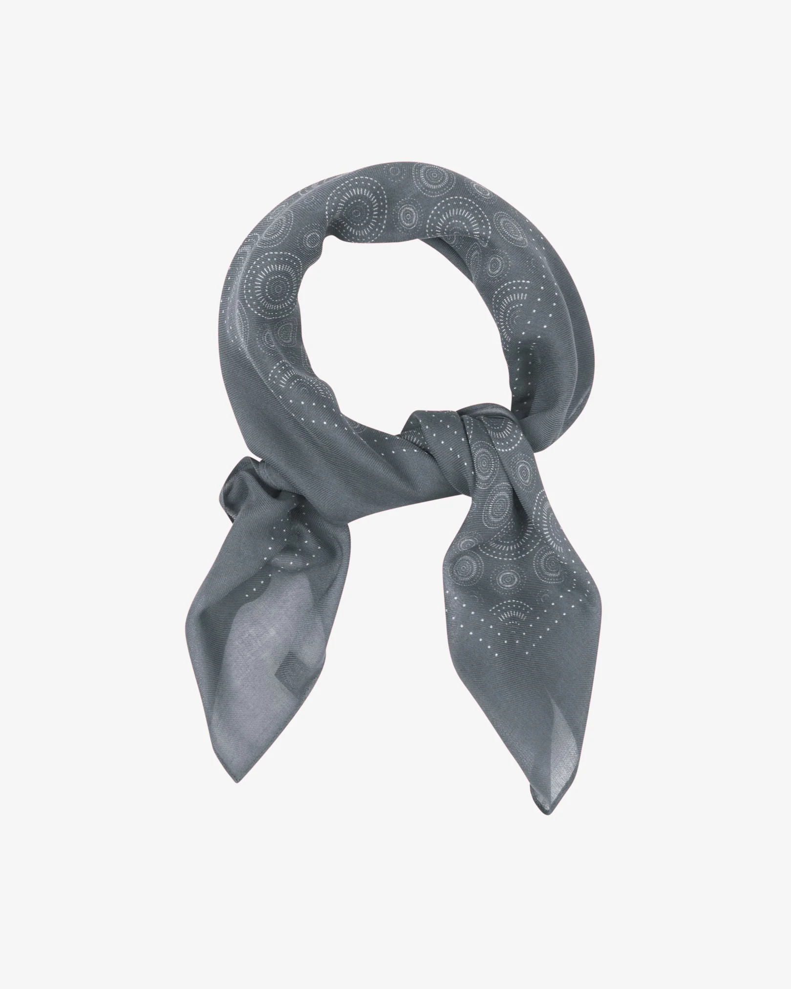 Noughts in Graphite - Bohemian Style Bandana