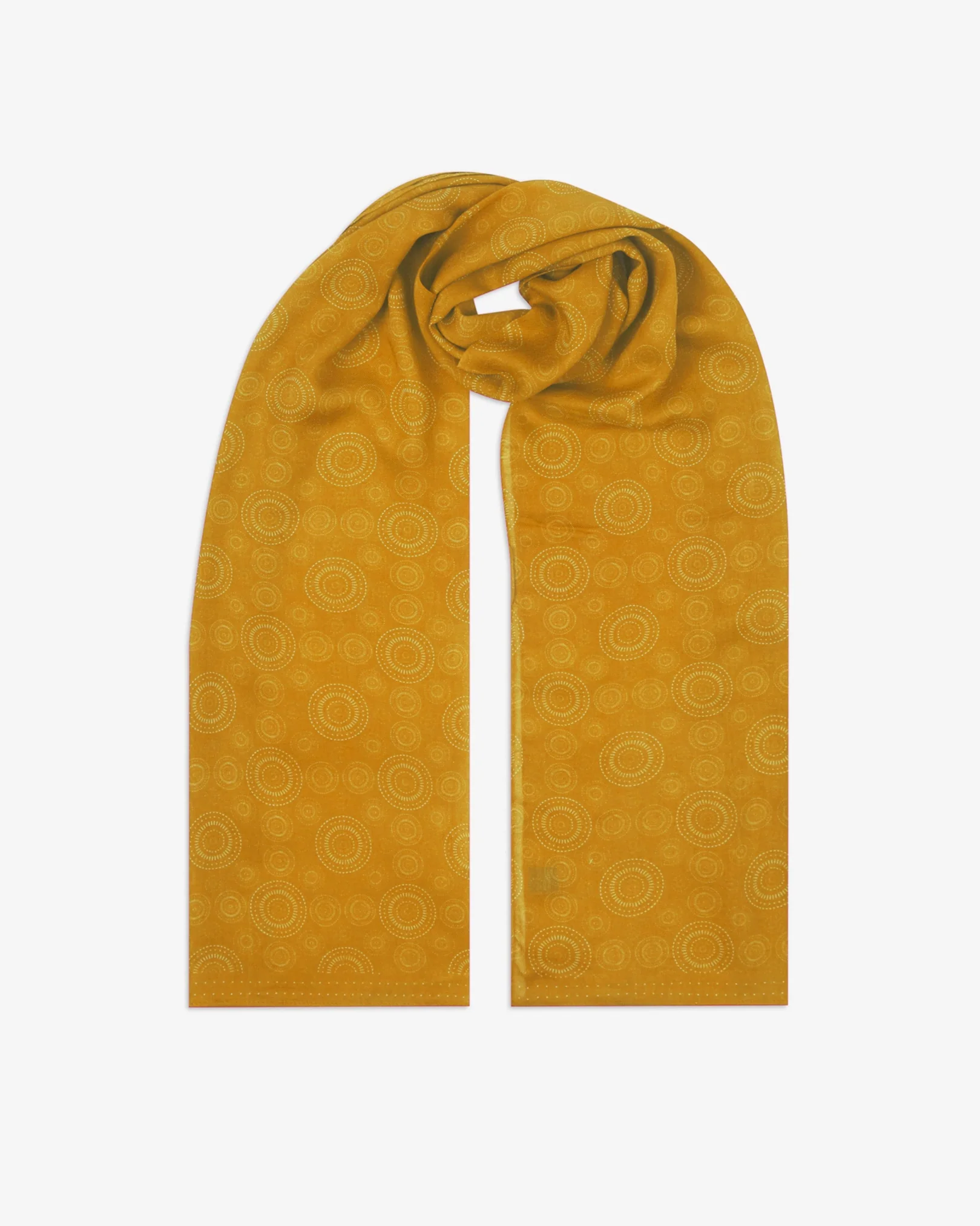 Noughts in Desert Clay - Bohemian Lightweight Wide Scarf