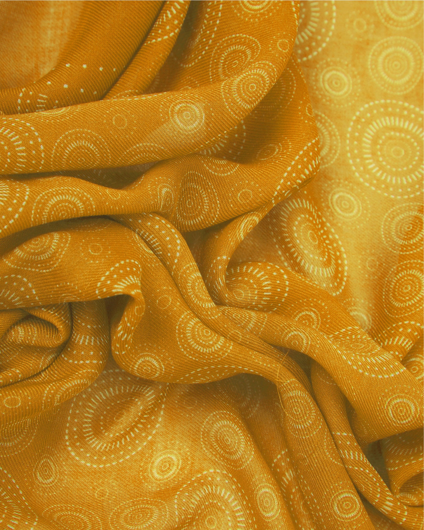 Noughts in Desert Clay - Bohemian Lightweight Wide Scarf - Image 2