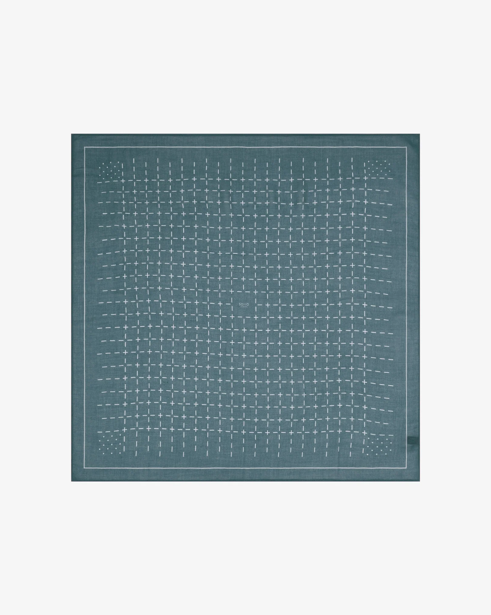 Crosses in Teal - Bohemian Style Bandana - Image 3