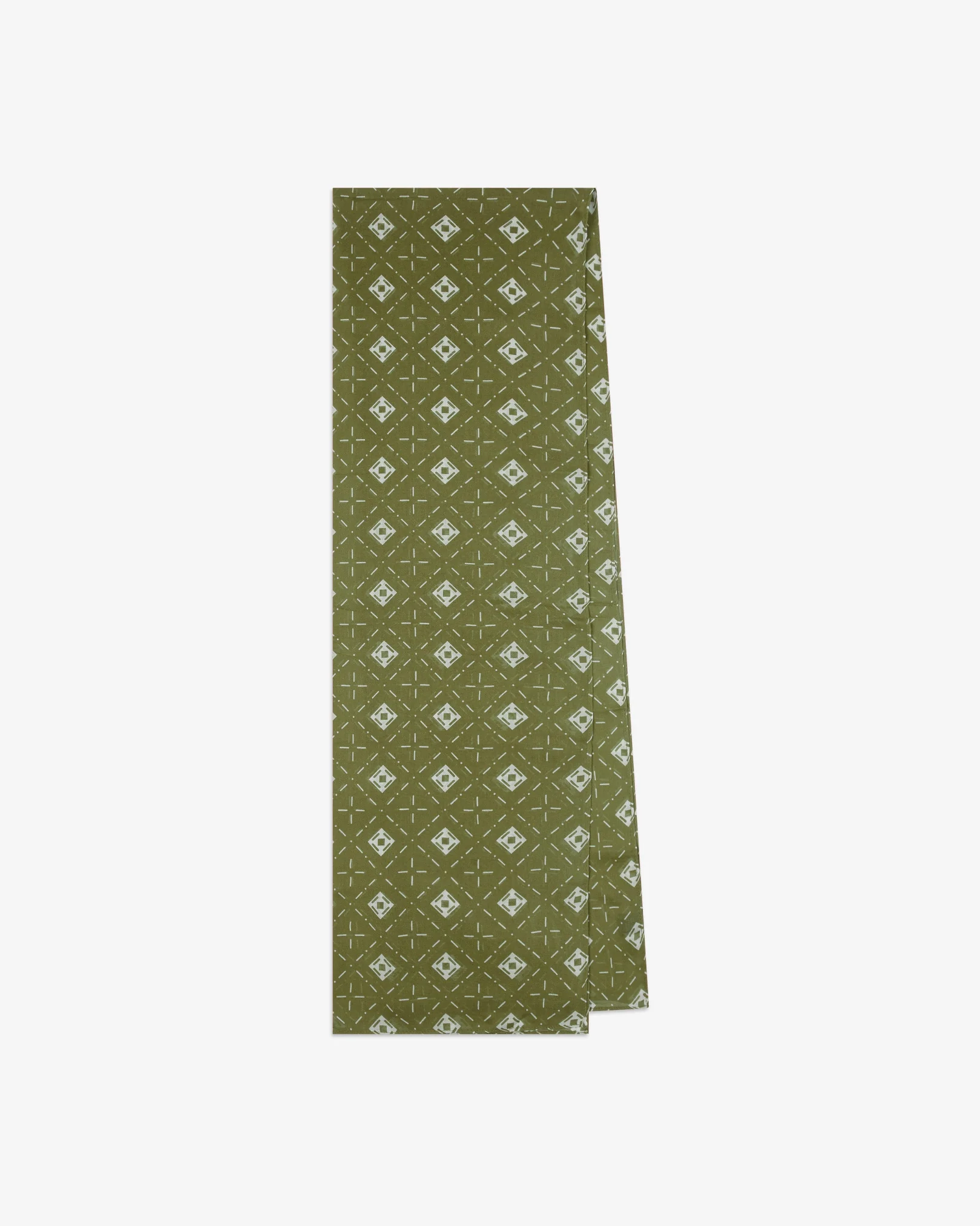 Diamonds in Verdant - Bohemian Lightweight Wide Scarf - Image 3