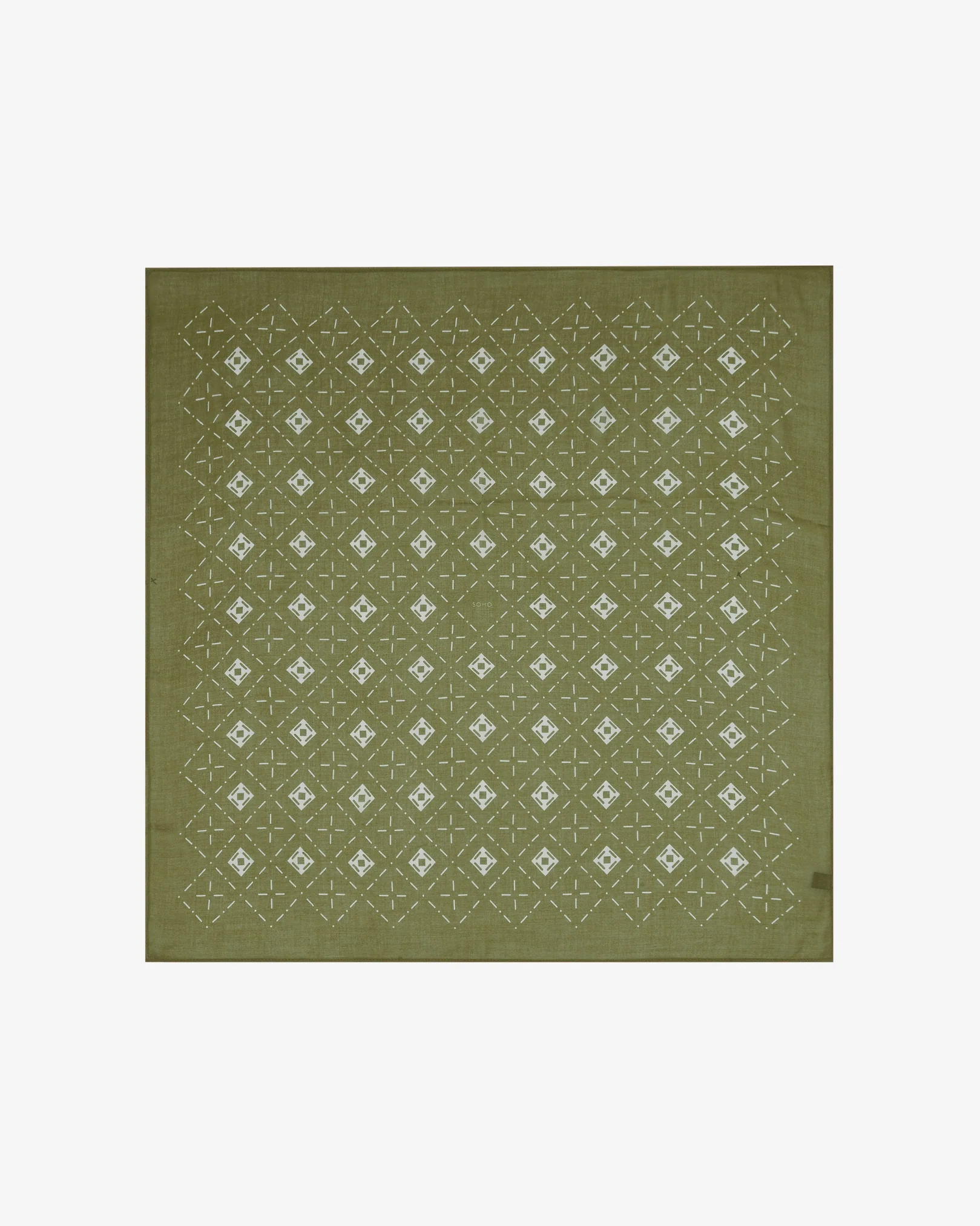 Diamonds in Verdant - Bohemian Style Bandana - Image 3