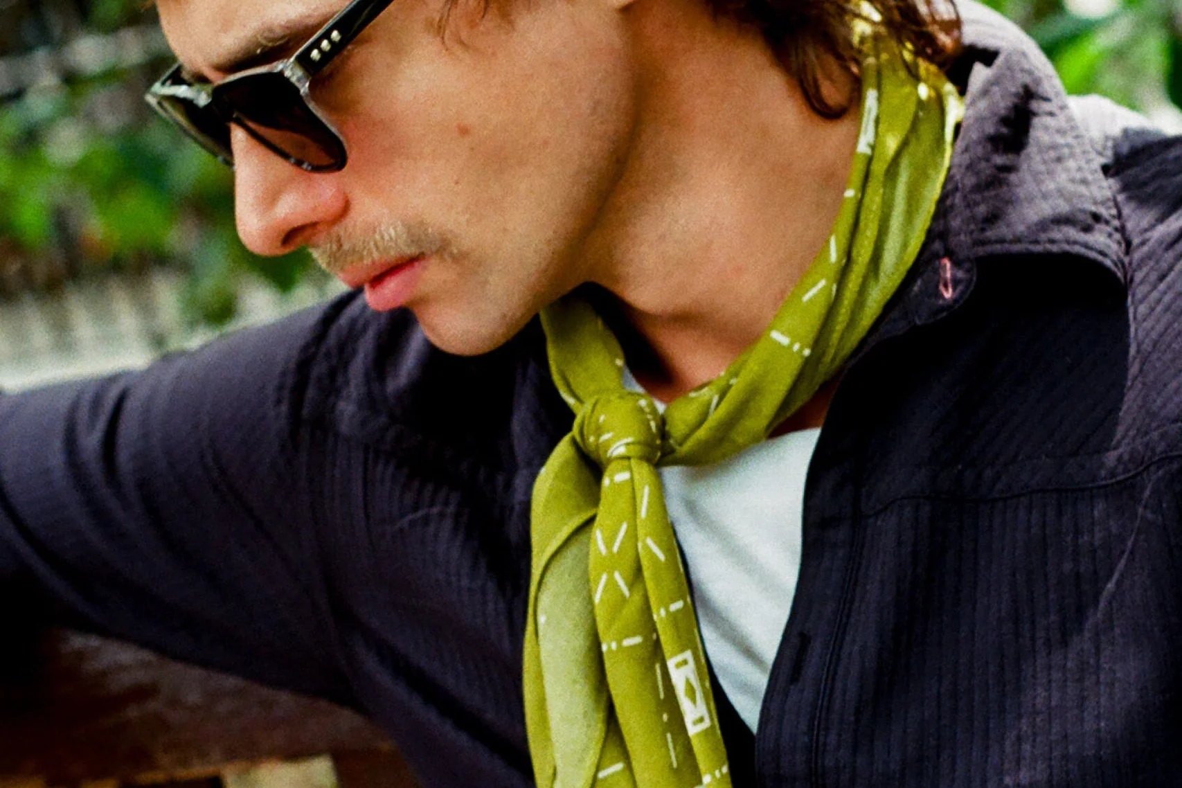 Diamonds in Verdant - Bohemian Style Bandana - Image 4