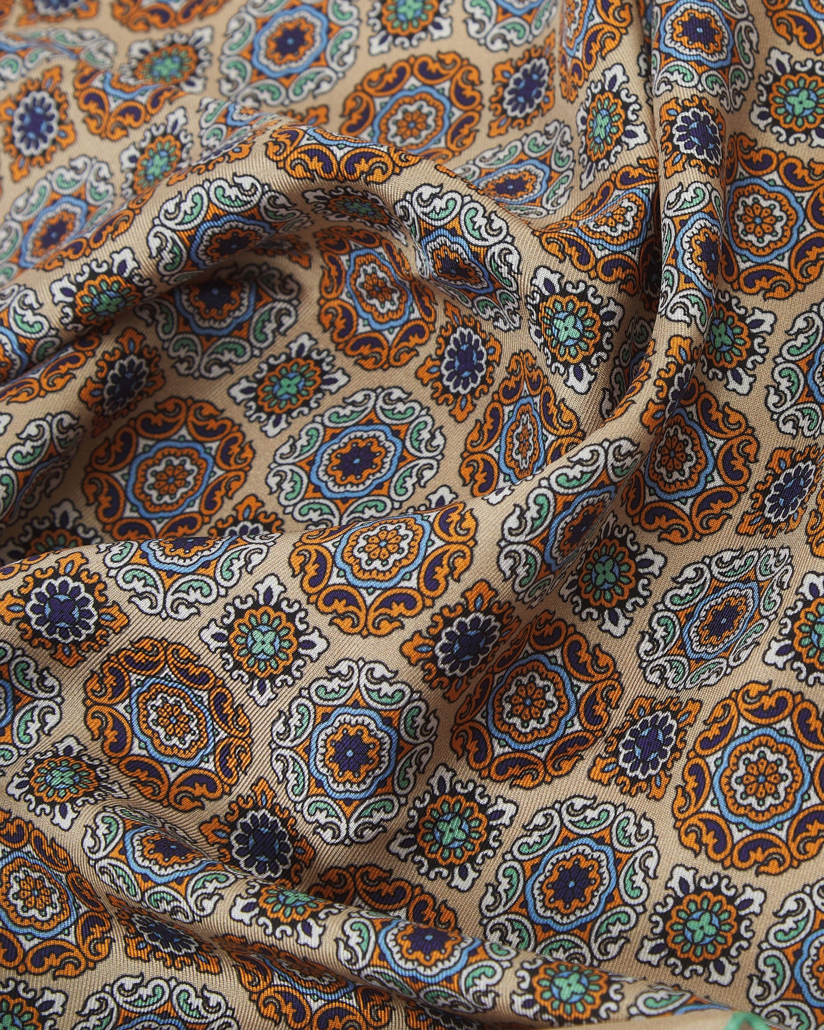 Silk Bohemian Neckerchief - Fitzrovia | Hazelnut - Image 2