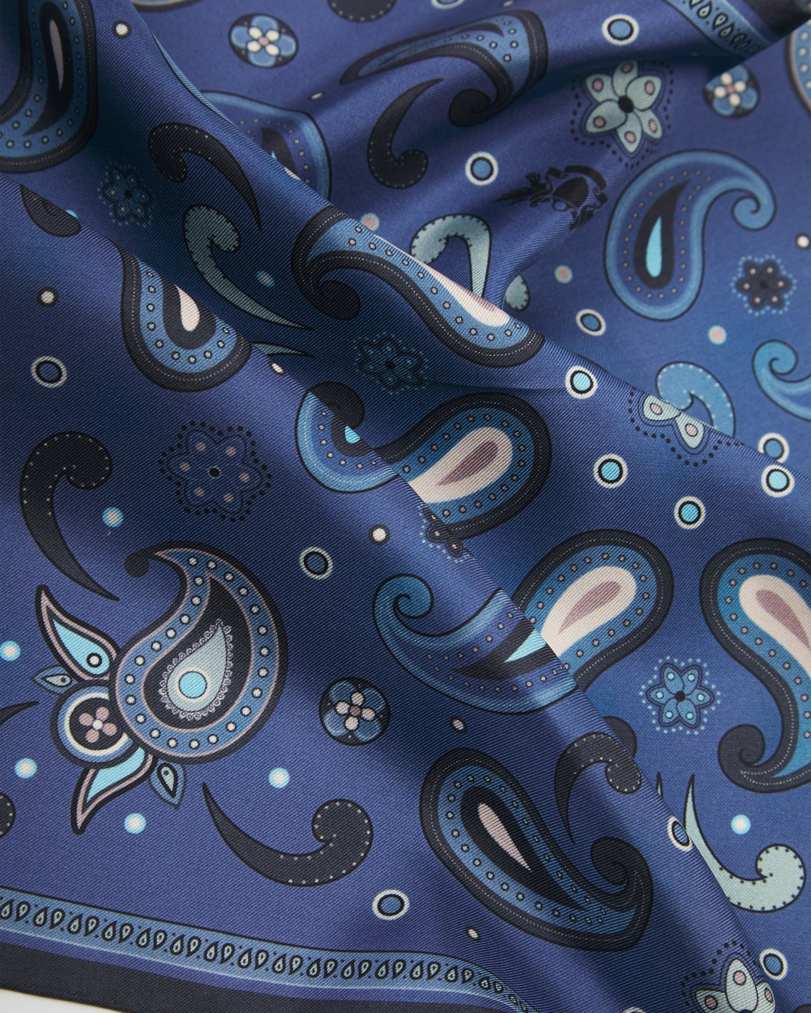 The London Silk Pocket Square - Belgravia | Cornflower Blue - Image 3
