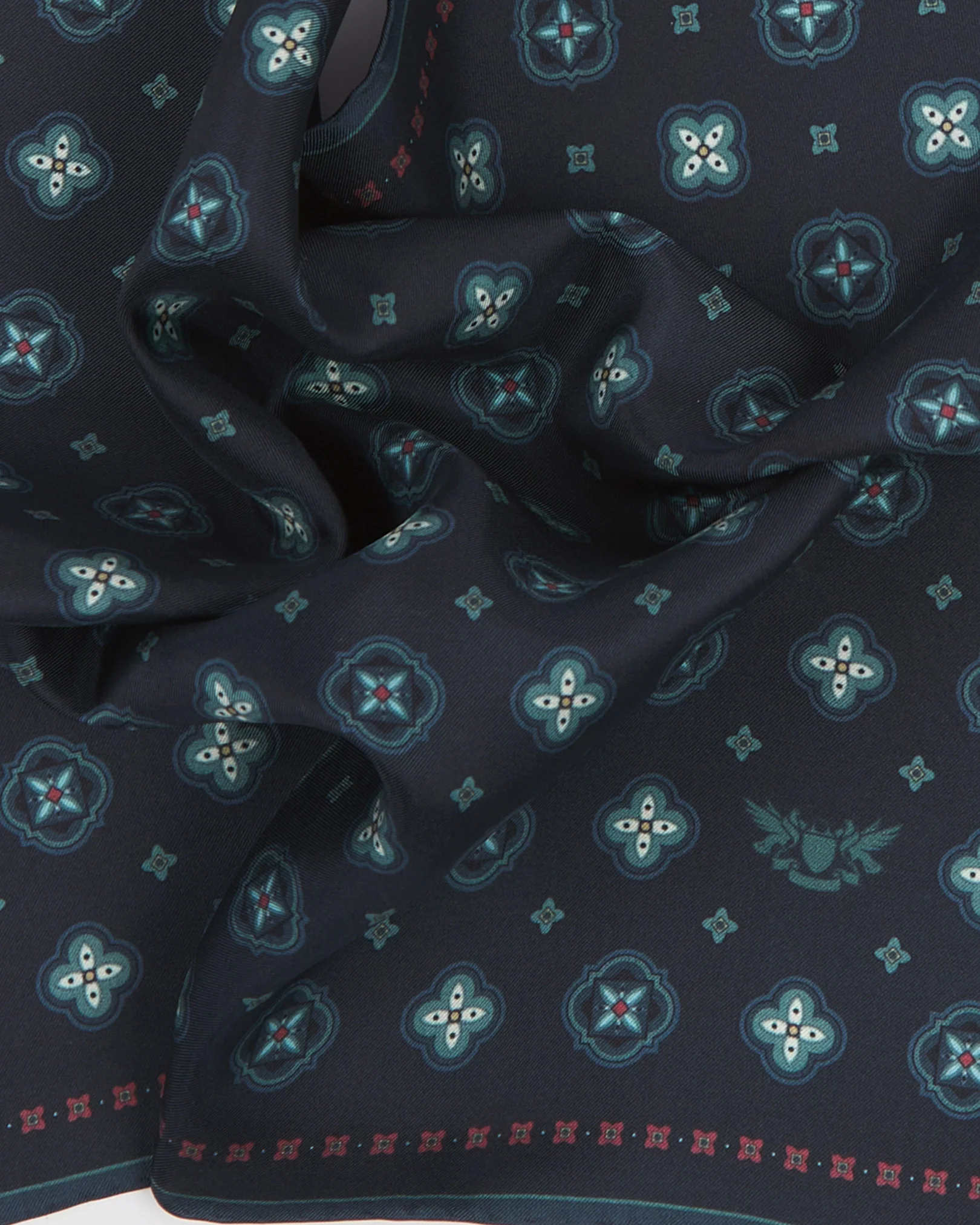 The London Silk Pocket Square - Chelsea | Indigo - Image 3