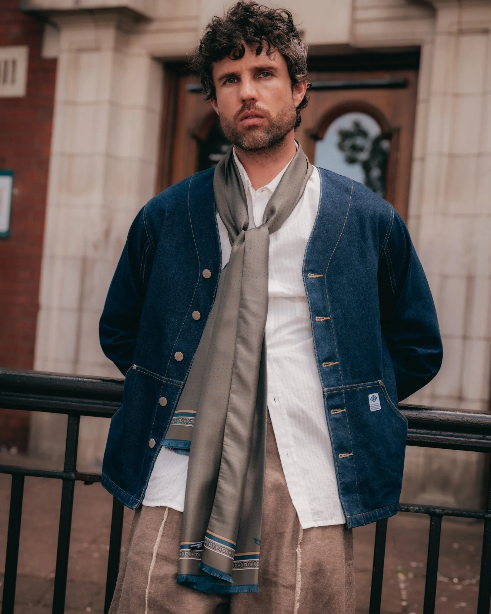 The London Scarf - Chiswick | Olive - Image 3