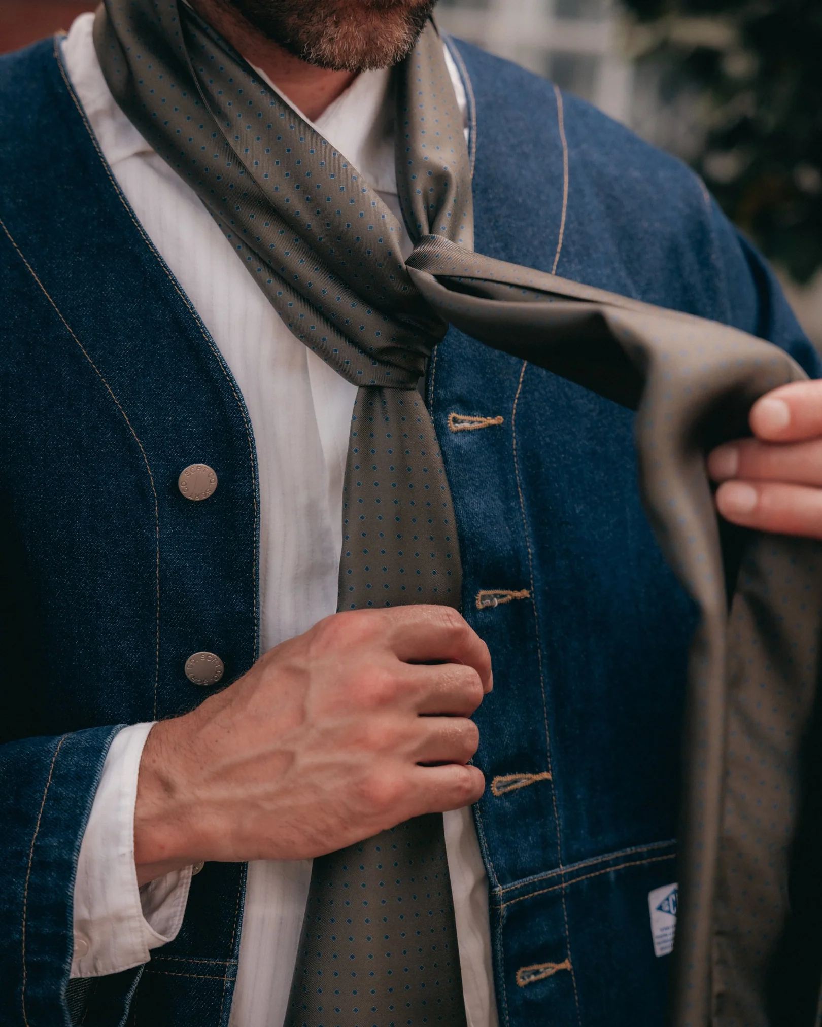 The London Scarf - Chiswick | Olive - Image 4