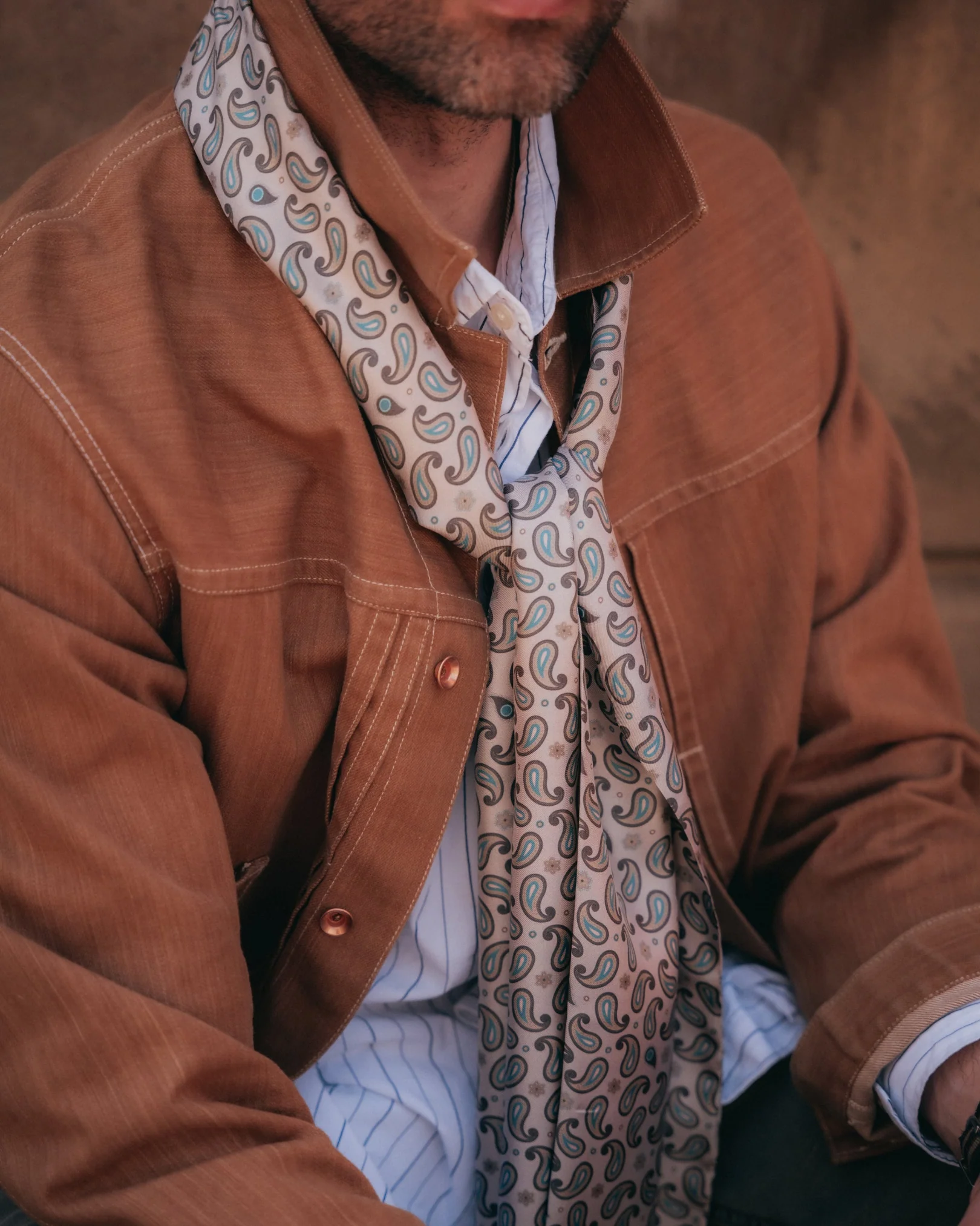 The London Scarf - Highbury | Khaki - Image 3