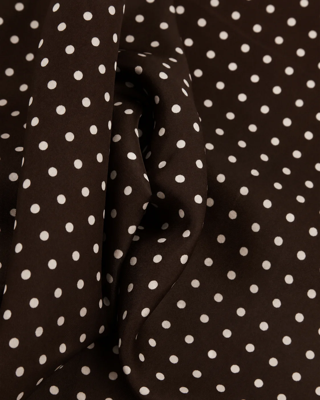 Silk Polka Dot Neckerchief - Mayfair | Mocha - Image 2