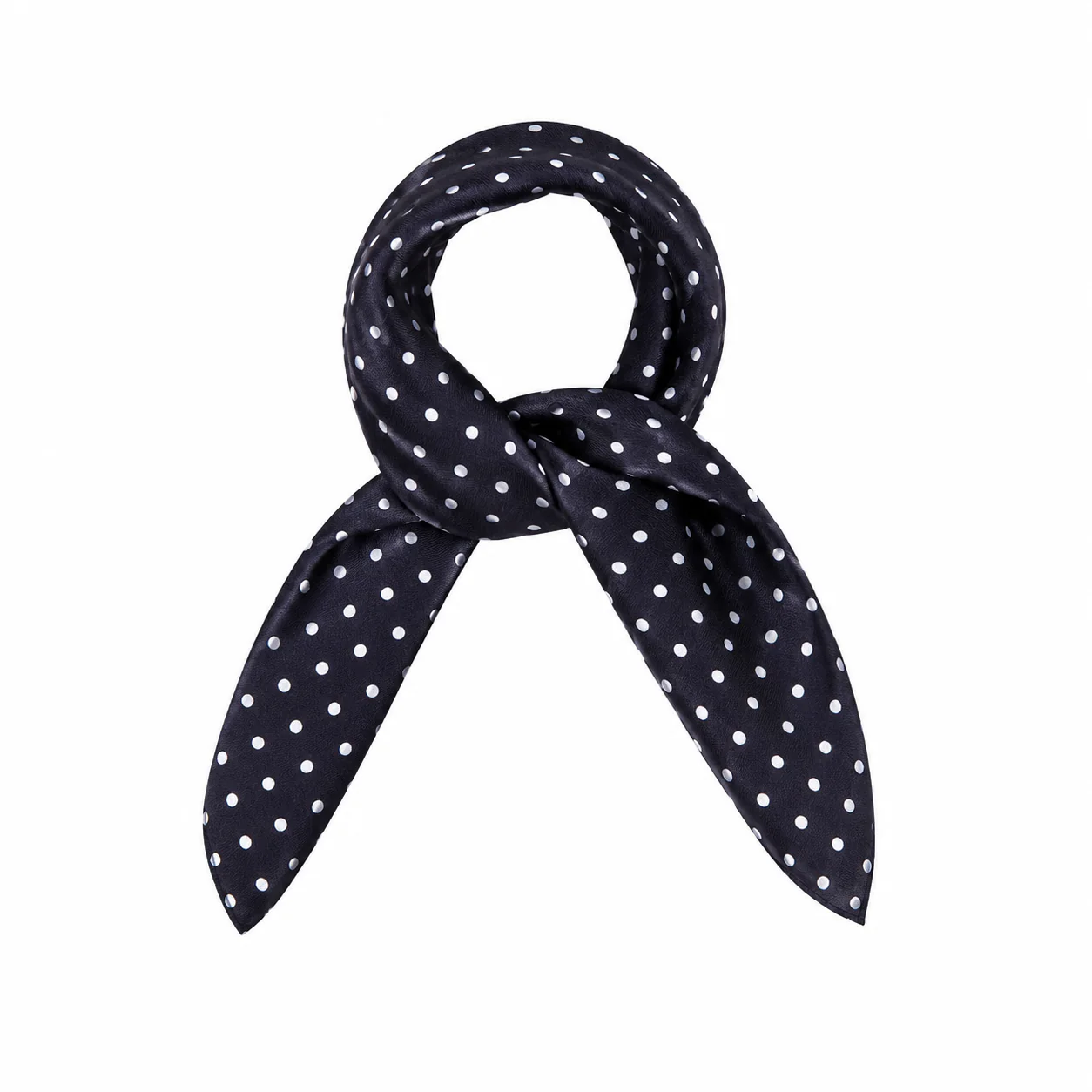 Silk Polka Dot Neckerchief - Mayfair | Indigo