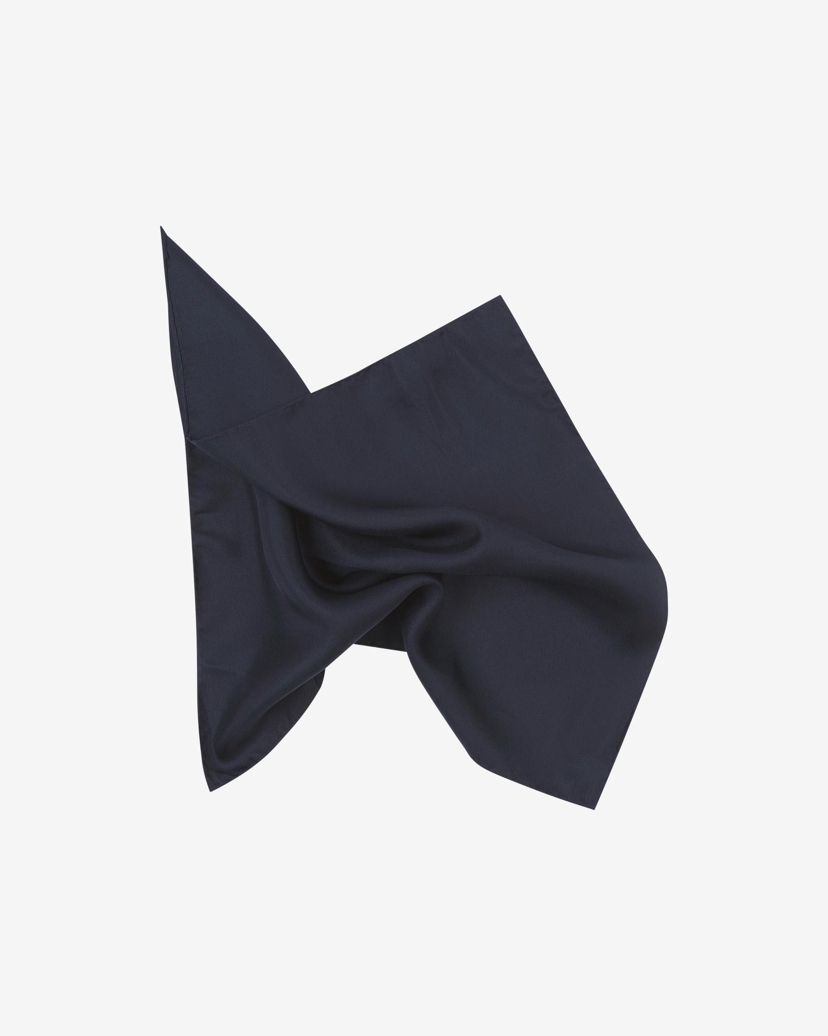 Silk Pocket Square - Solid | Navy Blue - Image 2