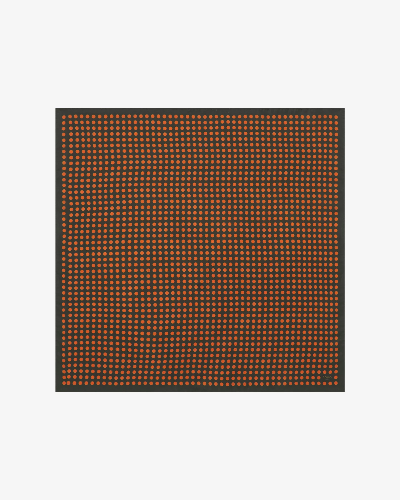 Silk Geometric Neckerchief - Skytree Olive - Image 3