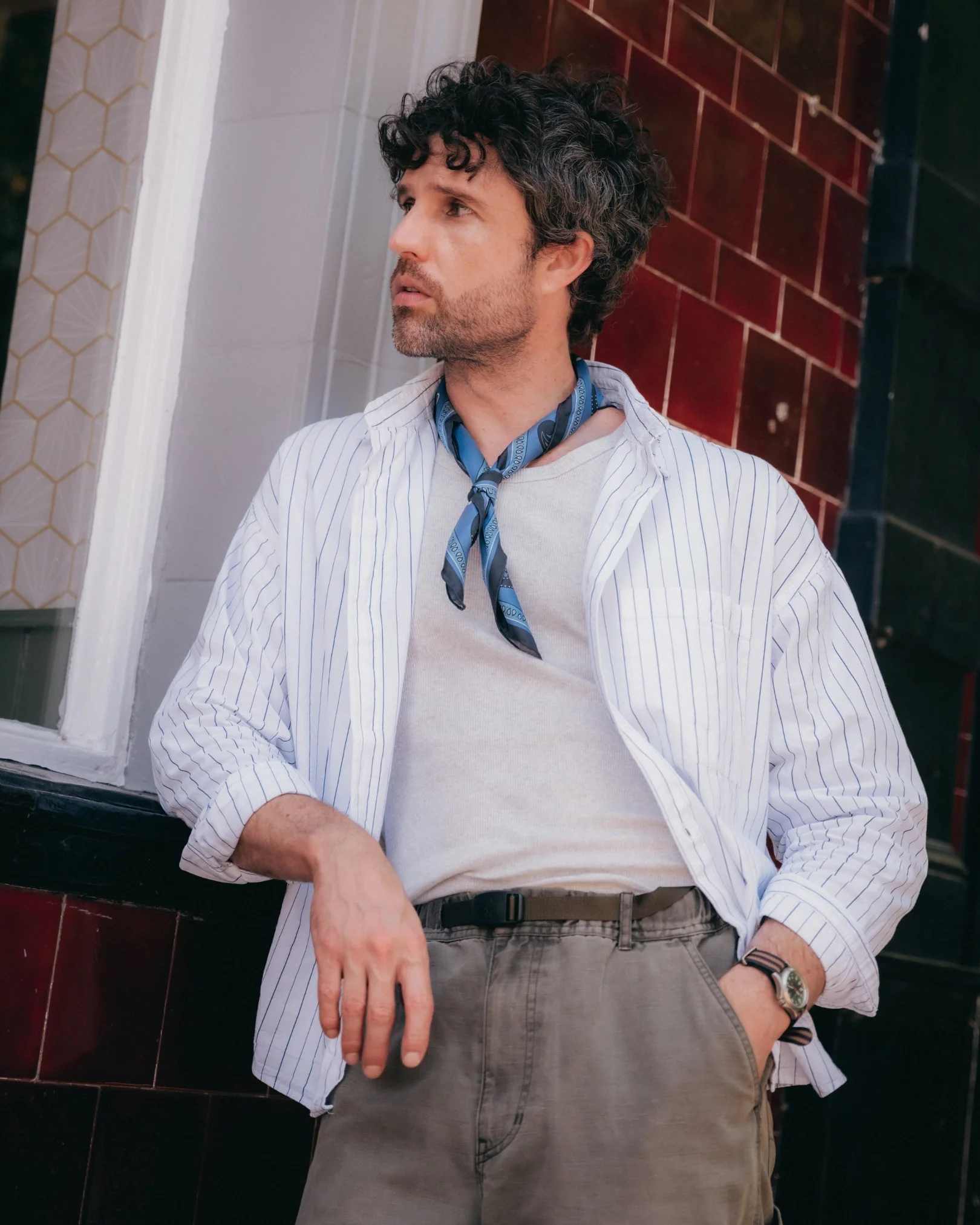 Silk Neckerchief - Belgravia | Cornflower Blue - Image 3