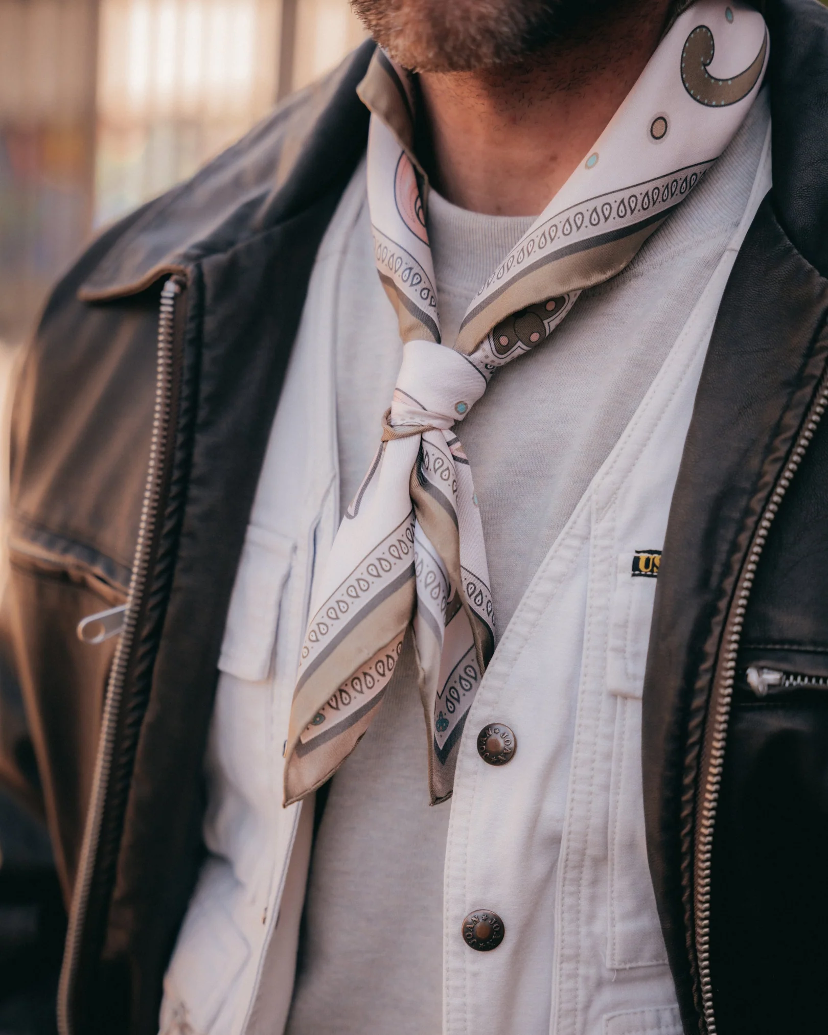 Silk Neckerchief - Belgravia | Cream - Image 3