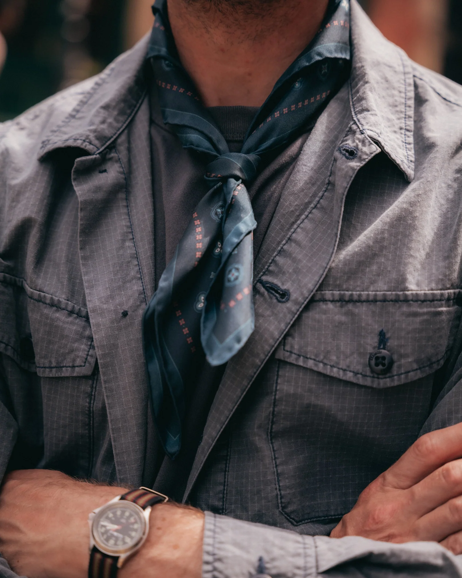 Silk Neckerchief - Chelsea | Indigo - Image 3