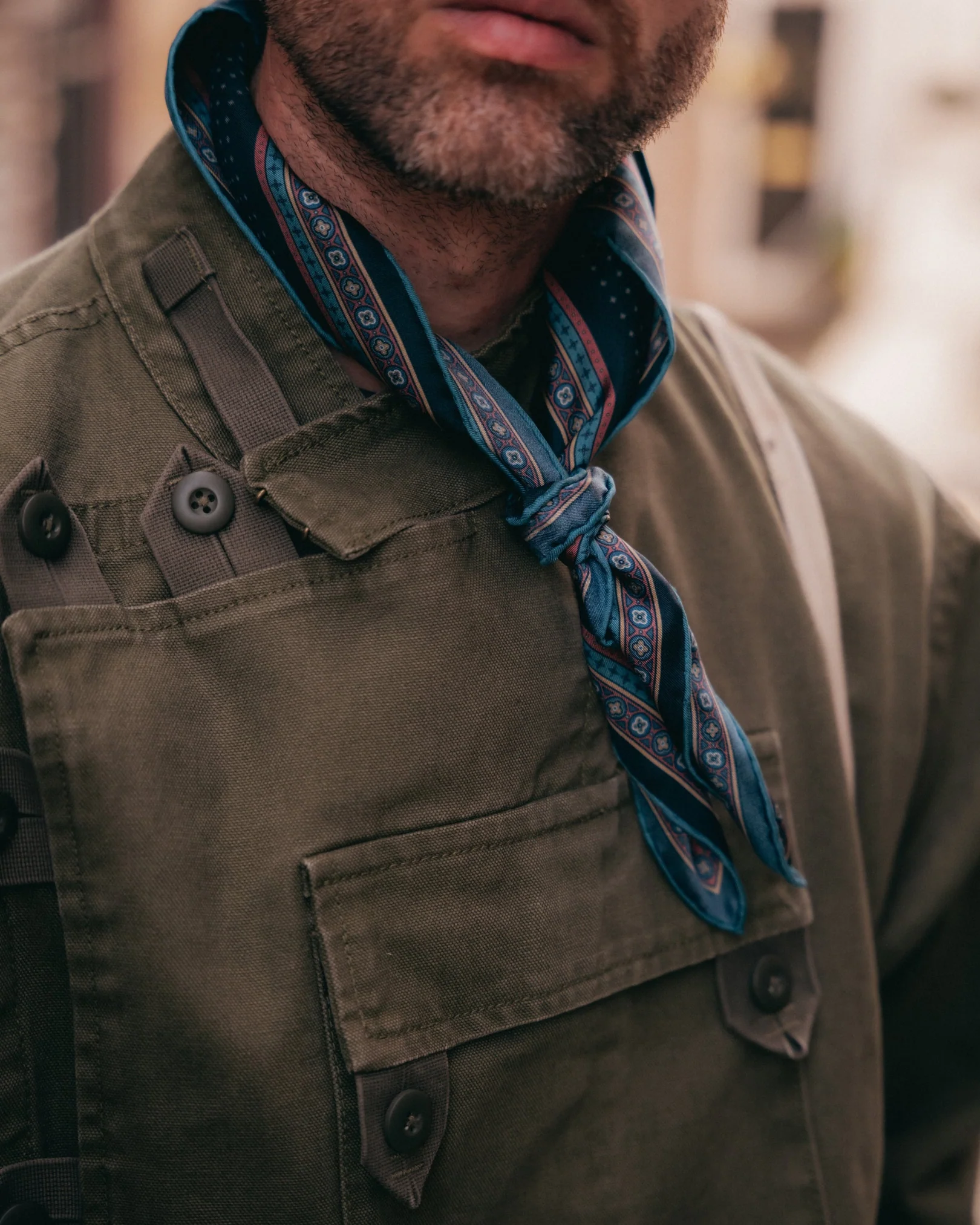 Silk Neckerchief - Chiswick | Indigo - Image 7