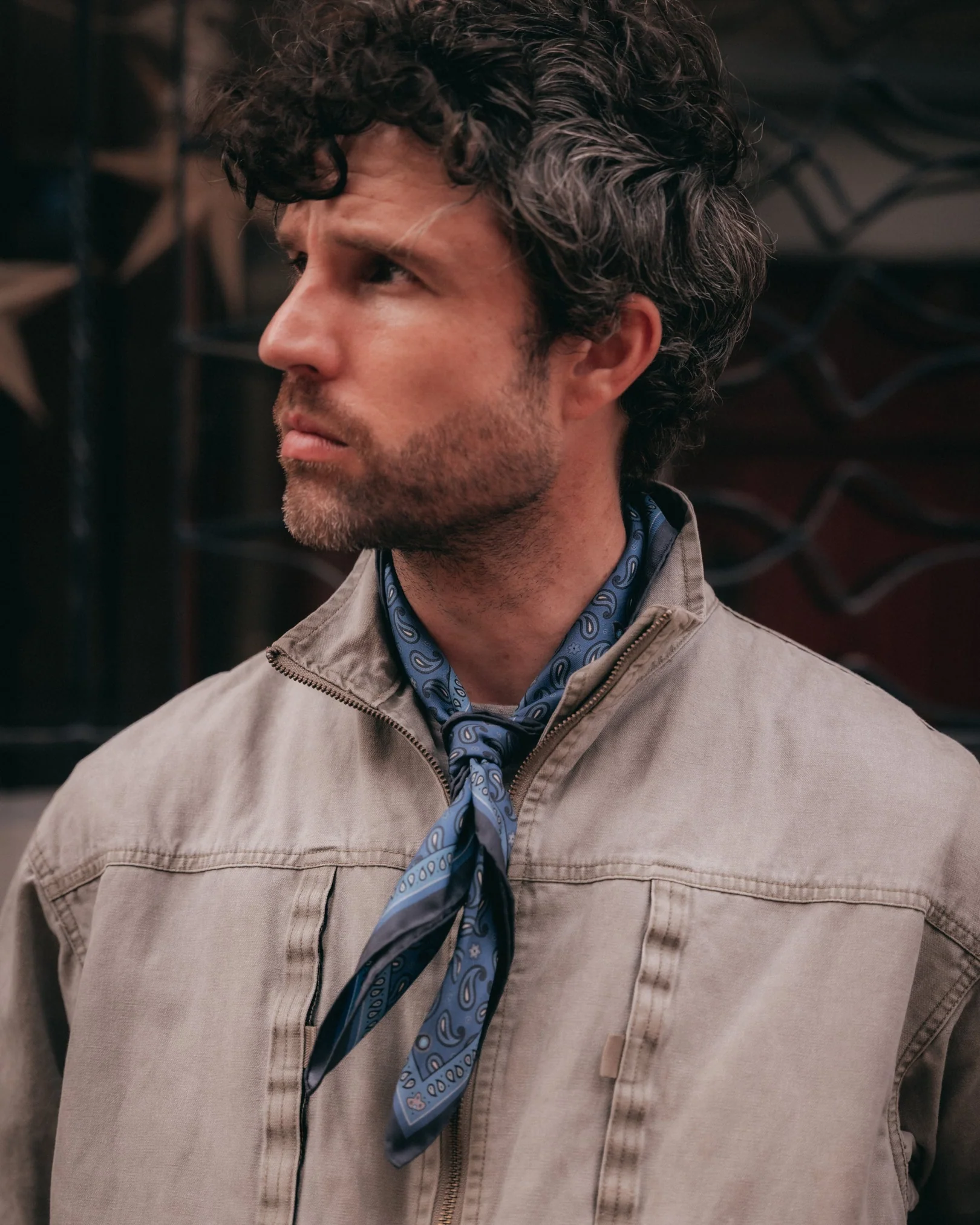 Silk Neckerchief - Highbury | Cornflower Blue - Image 3