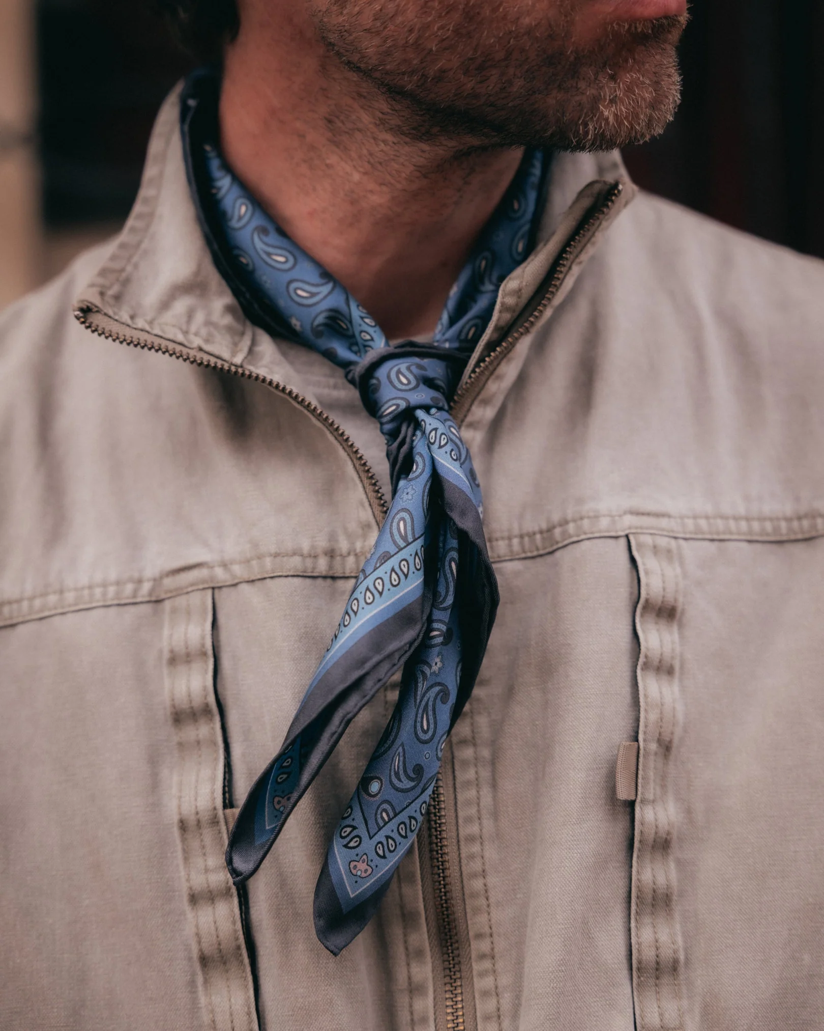 Silk Neckerchief - Highbury | Cornflower Blue - Image 7