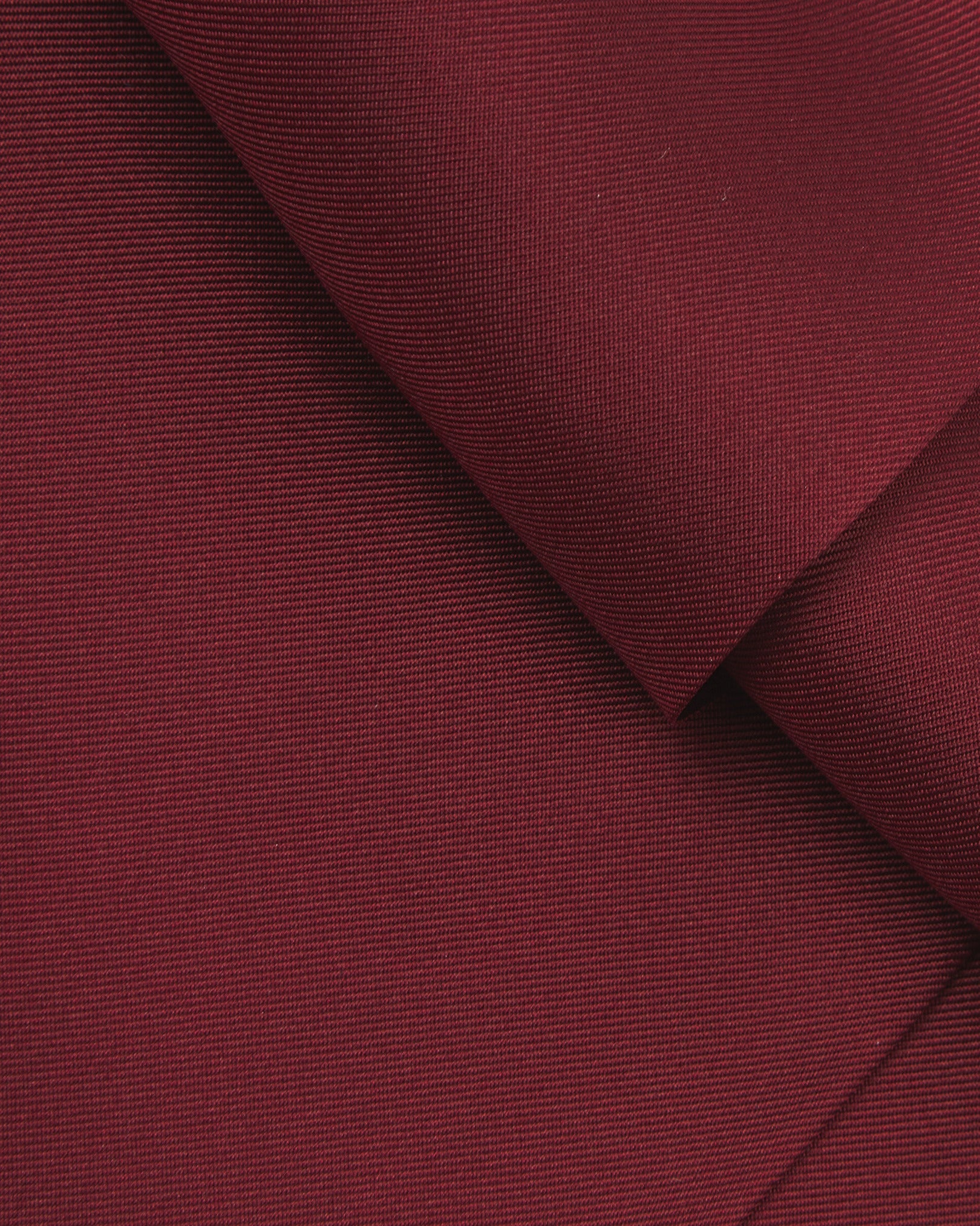 Silk Double Ascot Tie - Wine - Image 2