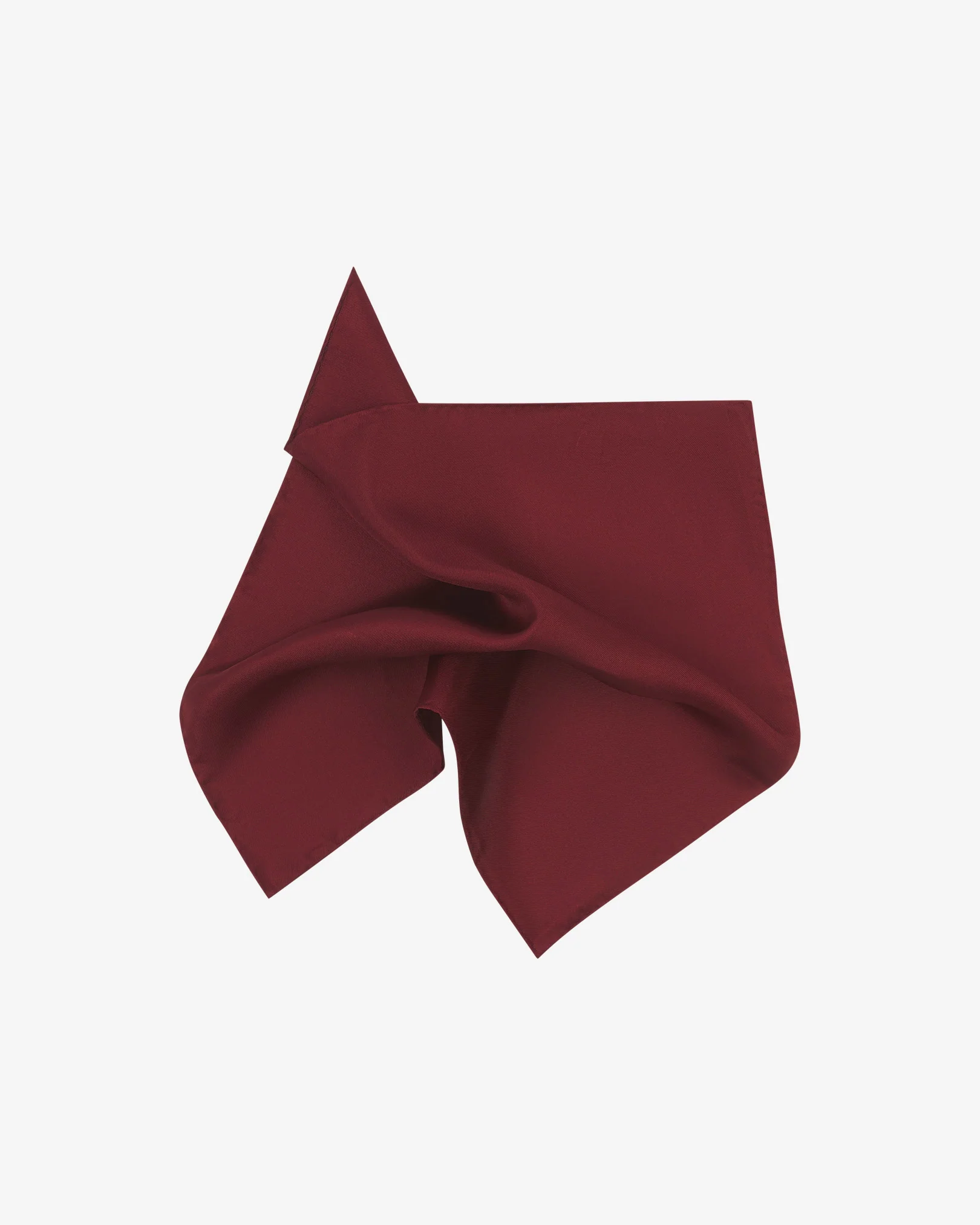 Silk Pocket Square - Solid | Wine - Image 2
